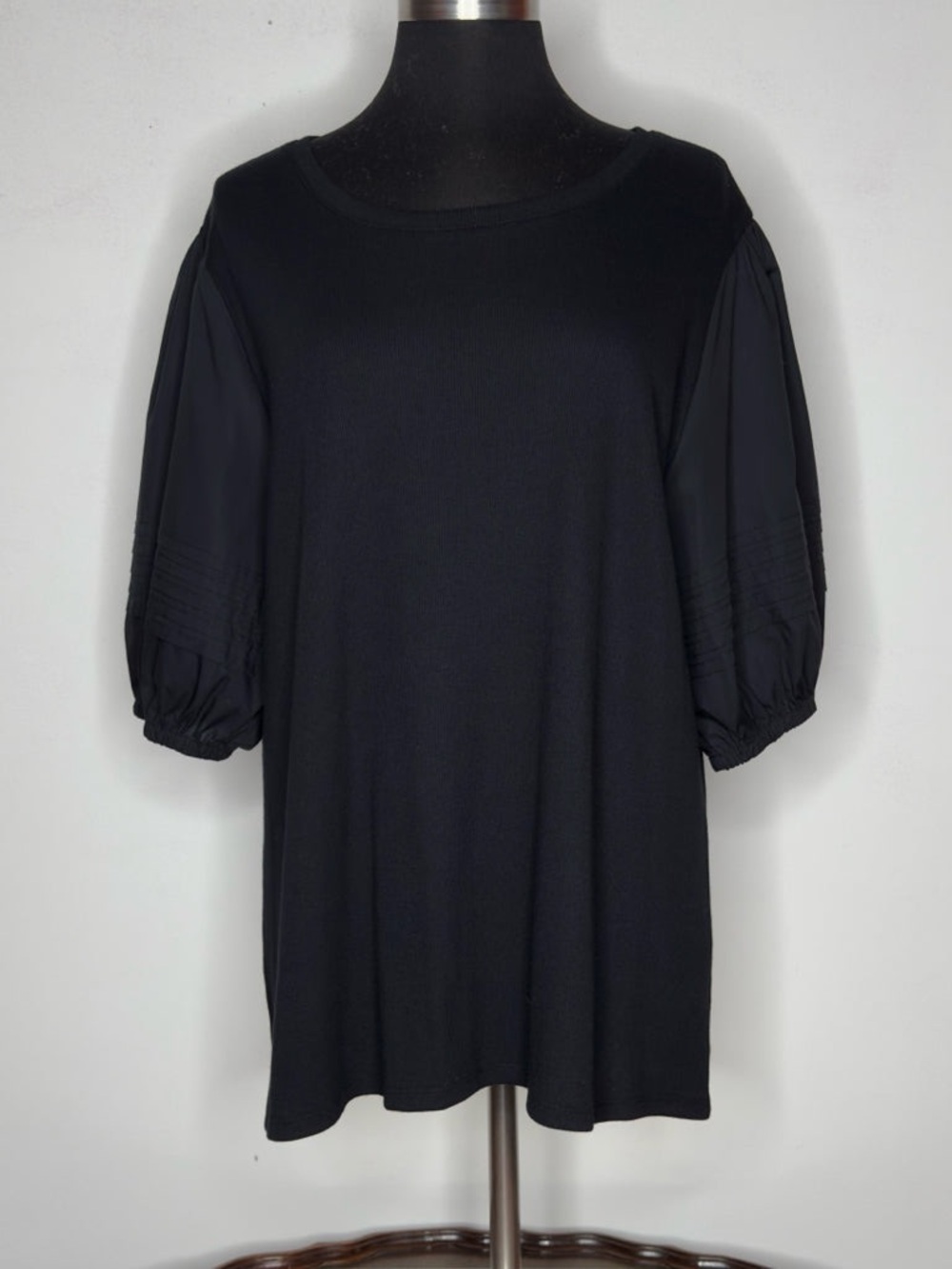 ON 34th Ribbed Puff Sleeve Top - Size 3X